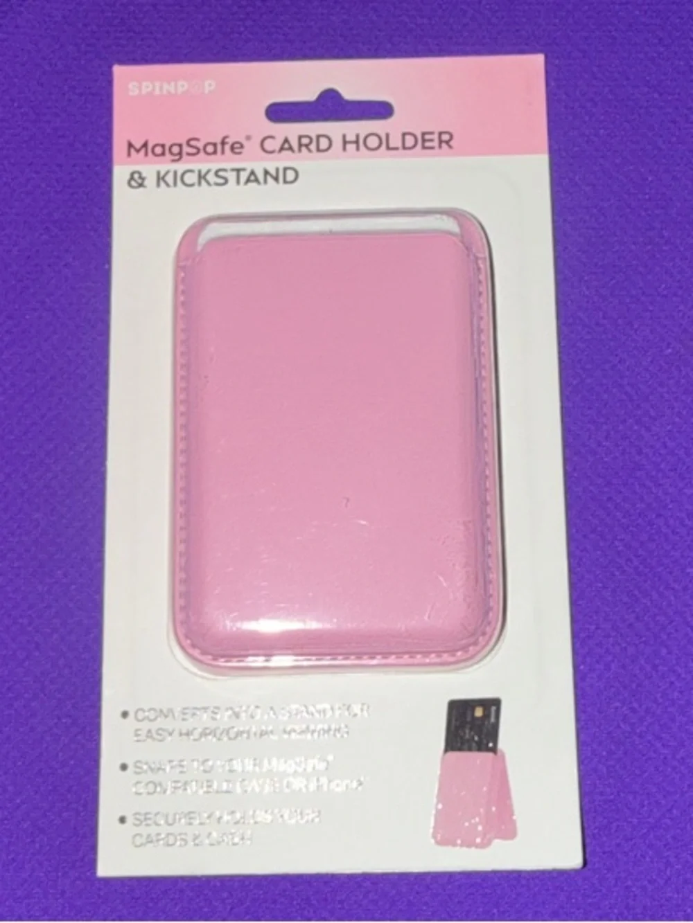 MagSafe Card Holder & Kickstand - Pink